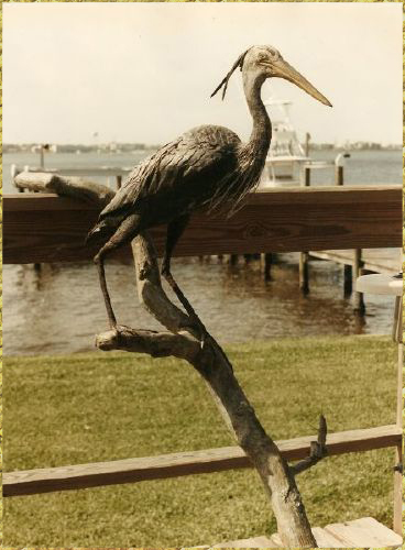 Upright Blue Heron